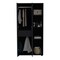 Tuhome Lafayette Bar Cabinet with 4-Bottle Rack. Upper Glass Holder and Dual Door Design-White MLB9074 - alternate 5